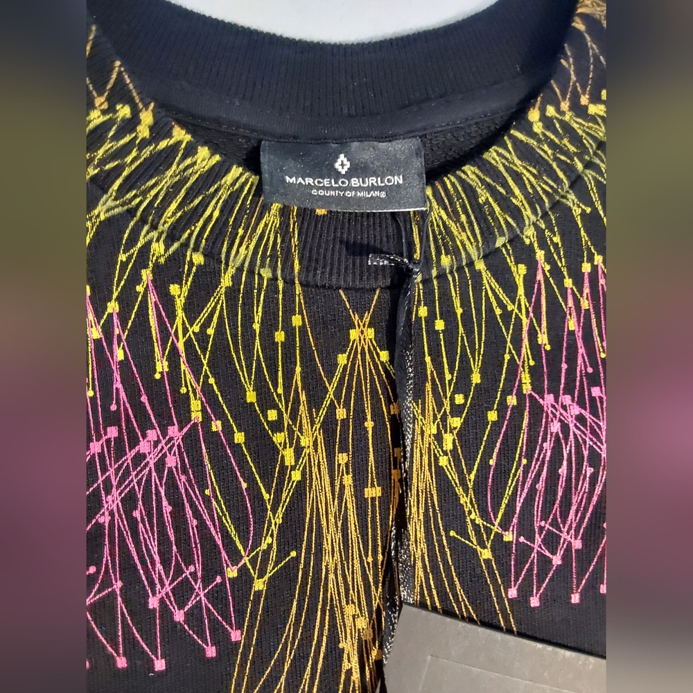 Marcelo Burlon Black Crewneck Sweatshirt XS - Picture 14 of 14